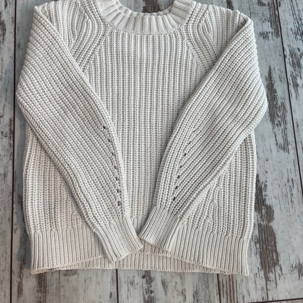 Everlane Textured Cotton Crewneck Sweater - Size XS - Picture 11 of 16